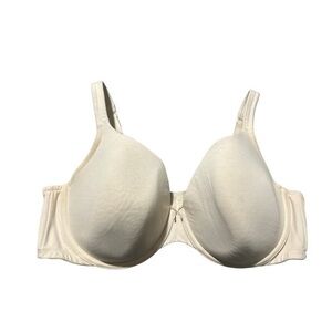 Plus Size Cacique Cream Lightly Lined T-Shirt Bra Size 46D GUC #4131